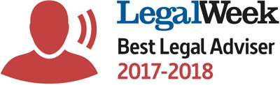 LegalWeek Best Legal Adviser 2017-2018 logo