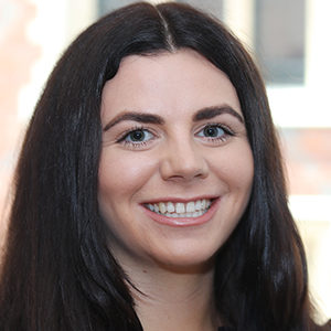 Head shot of Claire Foden smiling into camera